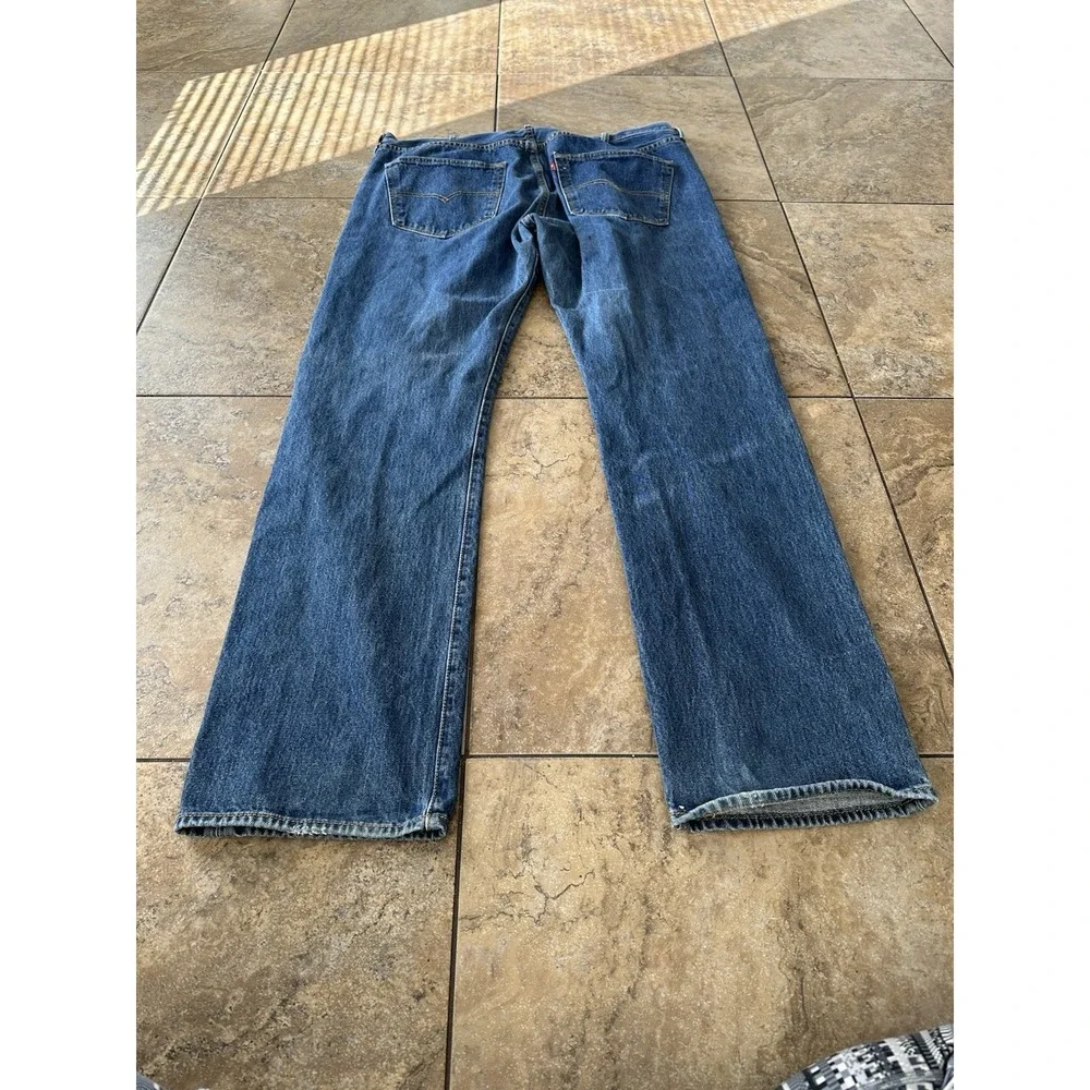 Vintage Levis Jeans Mens 40x34 Blue Denim 501xx Button Fly Red Tag,